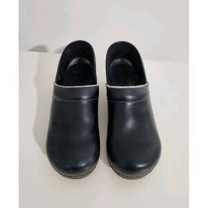 Dansko  Professional Nursing Clogs Shoes Black Blue Leather Sz  EUR 40 US 9.5-10
